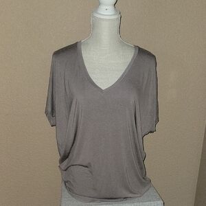 EXPRESS LONDON SZ M TAUPE BLOUSE GREAT CONDITION